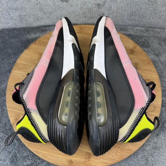 Nike Air Max 2090 Shoes Womens Size 7 Pink Black Volt Mesh Sneakers CV8727-600 - Picture 6 of 10